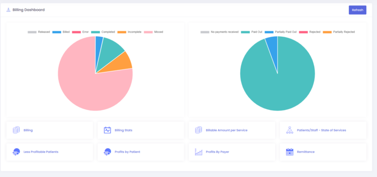 InMyTeam billing dashboard