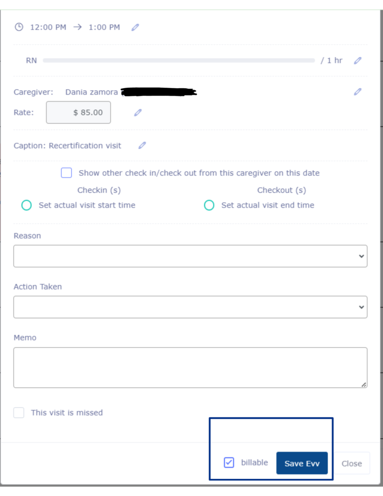 Skill visits now have an easy way to mark a visit as billable or non-billable.